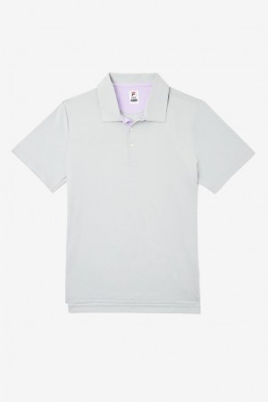 Camisa Polo Fila Adrenaline Performance Melange Polo Hombre Lavanda | 160475XFK