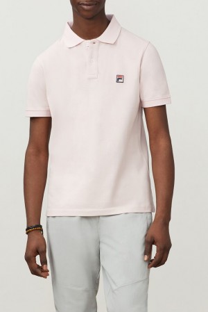 Camisa Polo Fila Dante Polo Hombre Pinkchalk | 890536MZK