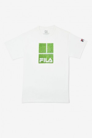 Camisa Polo Fila London Tee Hombre Blancas | 061942CYG