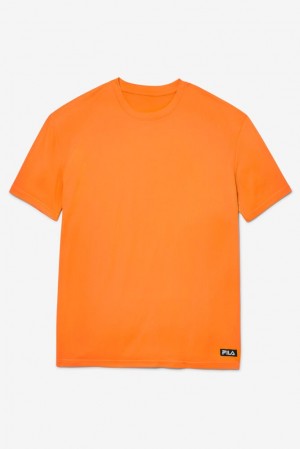 Camisas Fila High Visibility Short Sleeve Work Shirt Unisex Naranjas | 841923PBM