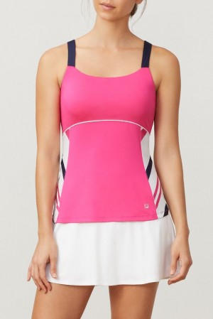 Camiseta Tirantes Fila Awning Cami Tank Mujer Fprp/Awns/Nvy/W | 319745OQR