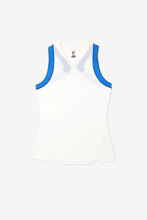 Camiseta Tirantes Fila Celestial Point Racerback Tank Mujer Blancas Azules Turquesa | 529307FBV