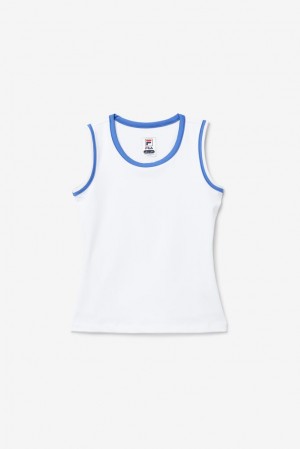 Camiseta Tirantes Fila Core Fullback Tank Unisex Blancas Azules | 397658MTS