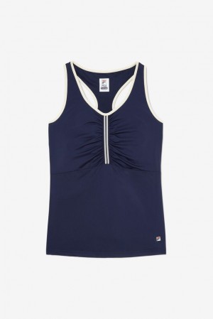 Camiseta Tirantes Fila Heritage Racerback Tank Mujer Azul Marino | 871690HVS