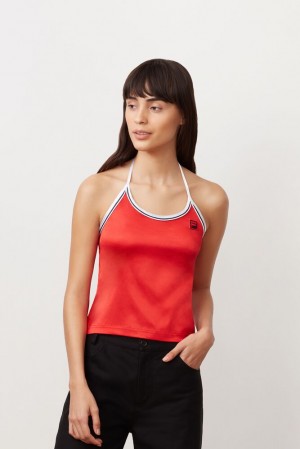 Camiseta Tirantes Fila Marisol Halter Tank Mujer Cred/Wht/Peac | 428197TLG