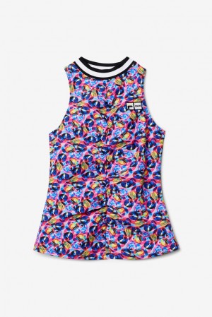 Camiseta Tirantes Fila Msgm X Fila Raceback Tank Mujer Rosas | 582916CNI