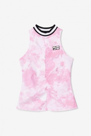 Camiseta Tirantes Fila Msgm X Fila Raceback Tank Mujer Rosas | 680371MRA