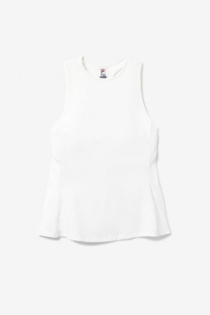 Camiseta Tirantes Fila White Line Racerback Tank Mujer Blancas | 927581CVJ