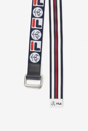 Cinturones Fila Brooks Brothers X Fila Advantage Reversible Belt Hombre Azul Marino | 251870UYK