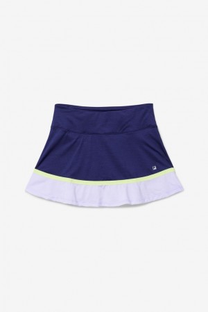 Falda Corta Fila Back Court Flare Skort Mujer Moradas | 165027WNS