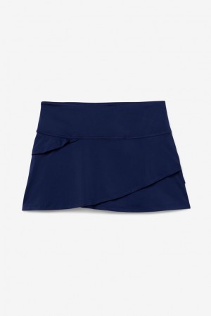 Falda Corta Fila Essentials Tiered Skort Mujer Azul Marino | 315042TLM