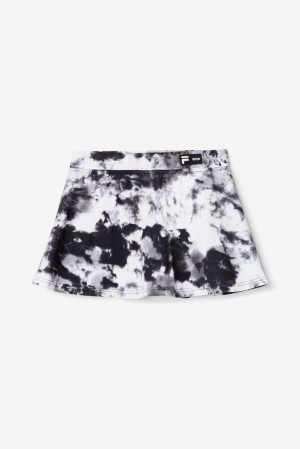 Falda Corta Fila Msgm X Fila Printed Skort Mujer Negras | 497125AYO