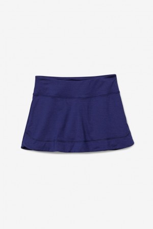 Falda Fila Back Court A-line Skirt Mujer Azul Marino | 950678RQT