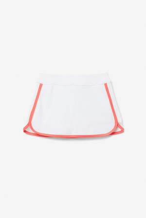 Falda Fila Core Tennis Skirt Unisex Blancas Coral | 540831INV