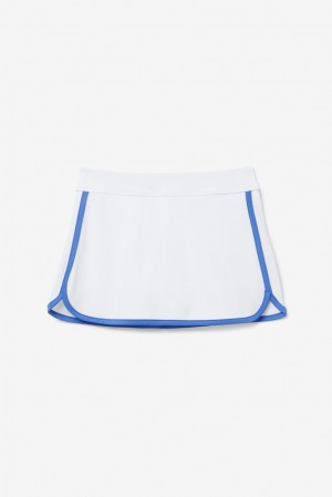 Falda Fila Core Tennis Skirt Unisex Blancas Azules | 935146VBH