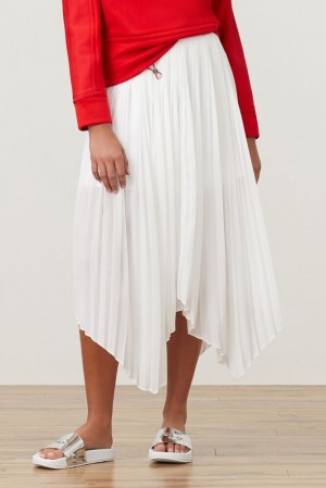 Falda Fila Fila Milano Chiffon Skirt Mujer Off-white | 391785XAL