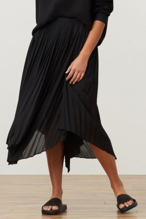 Falda Fila Fila Milano Chiffon Skirt Mujer Negras | 012649DZS