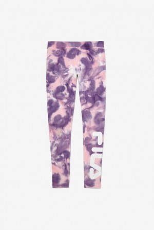 Leggins Fila Laila Tie Dye Legging Mujer Rosas | 507691VUW