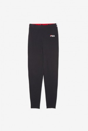 Leggins Fila Rathi High Waisted Legging Mujer Negras | 365047HRL