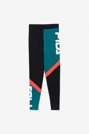 Leggins Fila Sia High Rise Legging Mujer Negras | 130629XFU