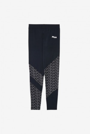 Leggins Fila Vilina Legging Mujer Negras Blancas | 295468DAJ