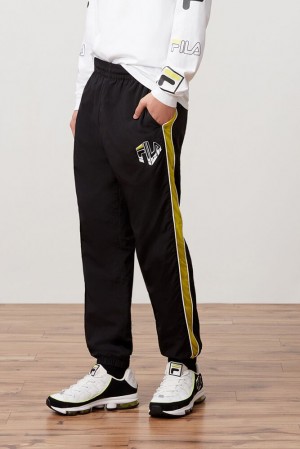 Pantalon Fila Biko Track Pant Hombre Blk/Sulph/Wht | 164385KDB