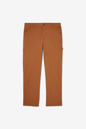 Pantalon Fila Flannel Lined Carpenter Pants - 30 Inseam Unisex 971 Chestnut | 712984NYD