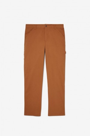 Pantalon Fila Flannel Lined Carpenter Pants - 32 Inseam Unisex 971 Chestnut | 397508ZIG