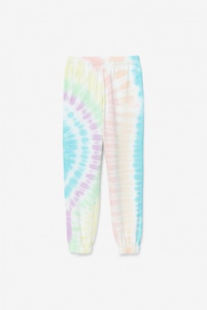 Pantalones Jogger Fila Raleigh Tie Dye Jogger Mujer Creme | 127589BFK