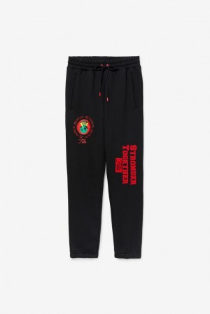 Pantalones Jogger Fila Rhys Jogger Unisex Negras | 614752GEJ