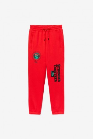 Pantalones Jogger Fila Rhys Jogger Unisex Rojas | 918207TOM