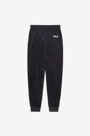 Pantalones Jogger Fila Sara Velour Jogger Mujer Negras | 526078OWA