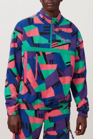 Ropa De Abrigo Fila Nepal Half Zip Fleece Hombre Multicolor | 596307BYF