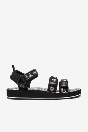 Sandalias Deslizantes Fila Drifter Dns '90s Slide Sandals Hombre Negras Blancas Rojas | 345680RSH