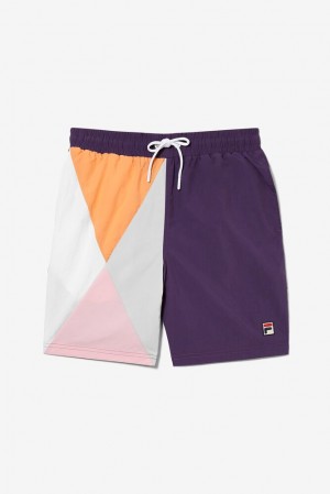 Short Fila Frazer Printed Swim Short Hombre Naranjas Gris | 326041QGX