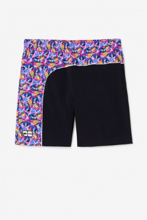 Short Fila Msgm X Fila Printed Short Hombre Negras | 142860NLG