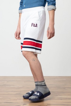 Short Fila Parker Short Hombre Wht/Peac/Cred | 795362IBW