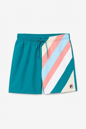 Short Fila Teller Swim Short Hombre 981 Shaded Spruce | 876241KTQ