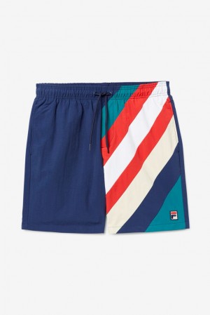 Short Fila Teller Swim Short Hombre Rojas Blancas | 713094QCS