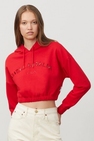 Sudadera con Capucha Fila Dana Hoodie Mujer Chinesred | 930672AZT