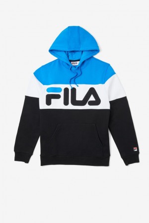 Sudadera con Capucha Fila Flamino Hoodie Hombre Dblu/Blk/Wht | 107943XDT