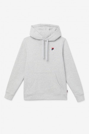 Sudadera con Capucha Fila Godfrey Hoodie Unisex Gris Claro | 056932EPY