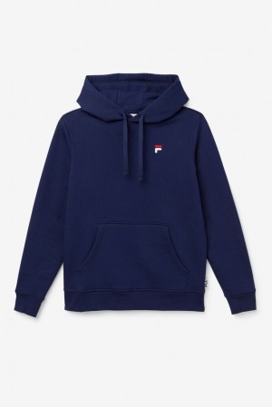 Sudadera con Capucha Fila Godfrey Hoodie Unisex 410 Peacoat | 827951QRM