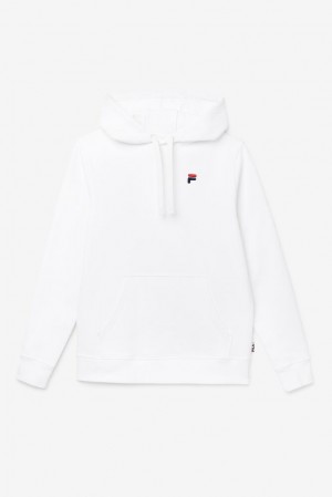 Sudadera con Capucha Fila Godfrey Hoodie Unisex Blancas | 924358RUD