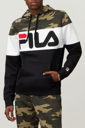 Sudadera con Capucha Fila Grand-slam Hoodie Hombre Ucamop/Blk/Wht | 758094BOM