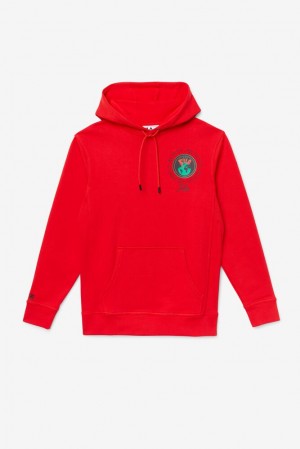 Sudadera con Capucha Fila Hunt Hoodie Unisex Rojas | 357648GMC