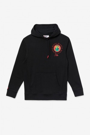 Sudadera con Capucha Fila Hunt Hoodie Unisex Negras | 987504UGK