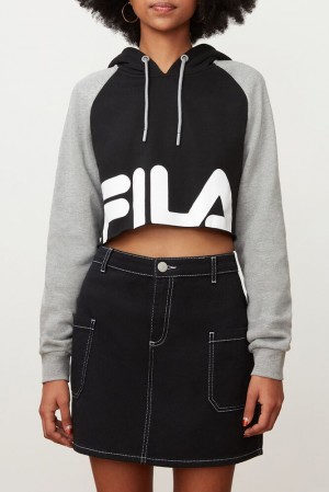 Sudadera con Capucha Fila Luciana Hoody Mujer Blk/Lgrym/Wht | 386279GOQ