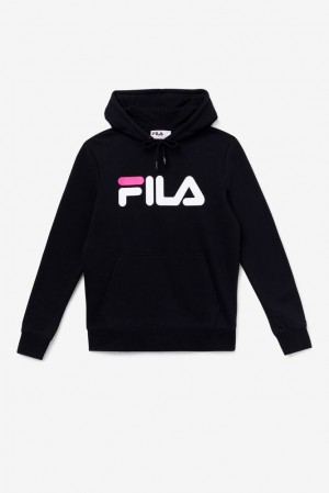 Sudadera con Capucha Fila Lucy Hoodie Mujer Negras Blancas Rosas | 425980AGN