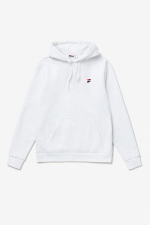 Sudadera con Capucha Fila Luka Hoodie Hombre Blancas | 297463PXZ